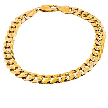 9ct gold 17.1g 9 inch curb Bracelet